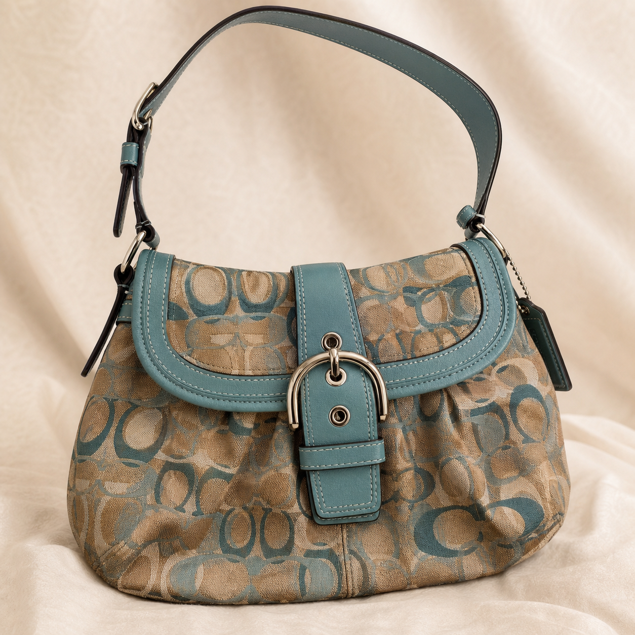 Soho Teal Hobo Bag