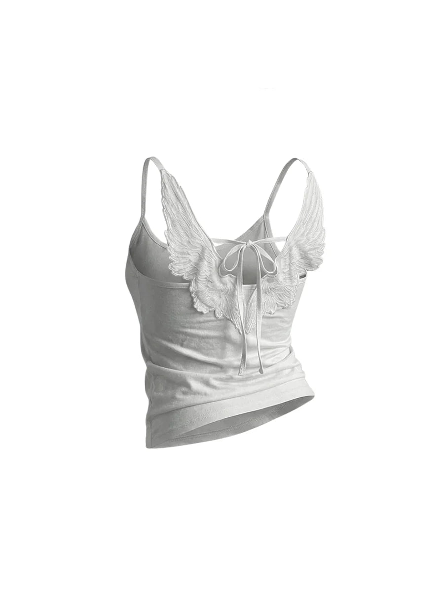 Wings Lace-Up Camisole Top