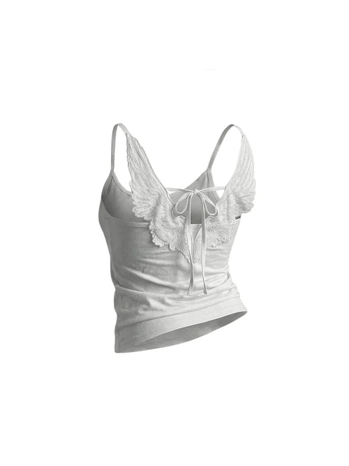 Wings Lace-Up Camisole Top