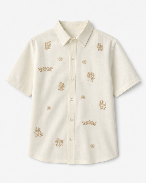 Pokémon Embroidered Button-Up